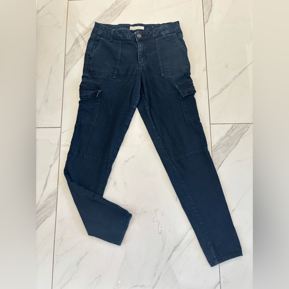 Cato Denim - Cato Navy Cargo Jeggings with Utility Pockets